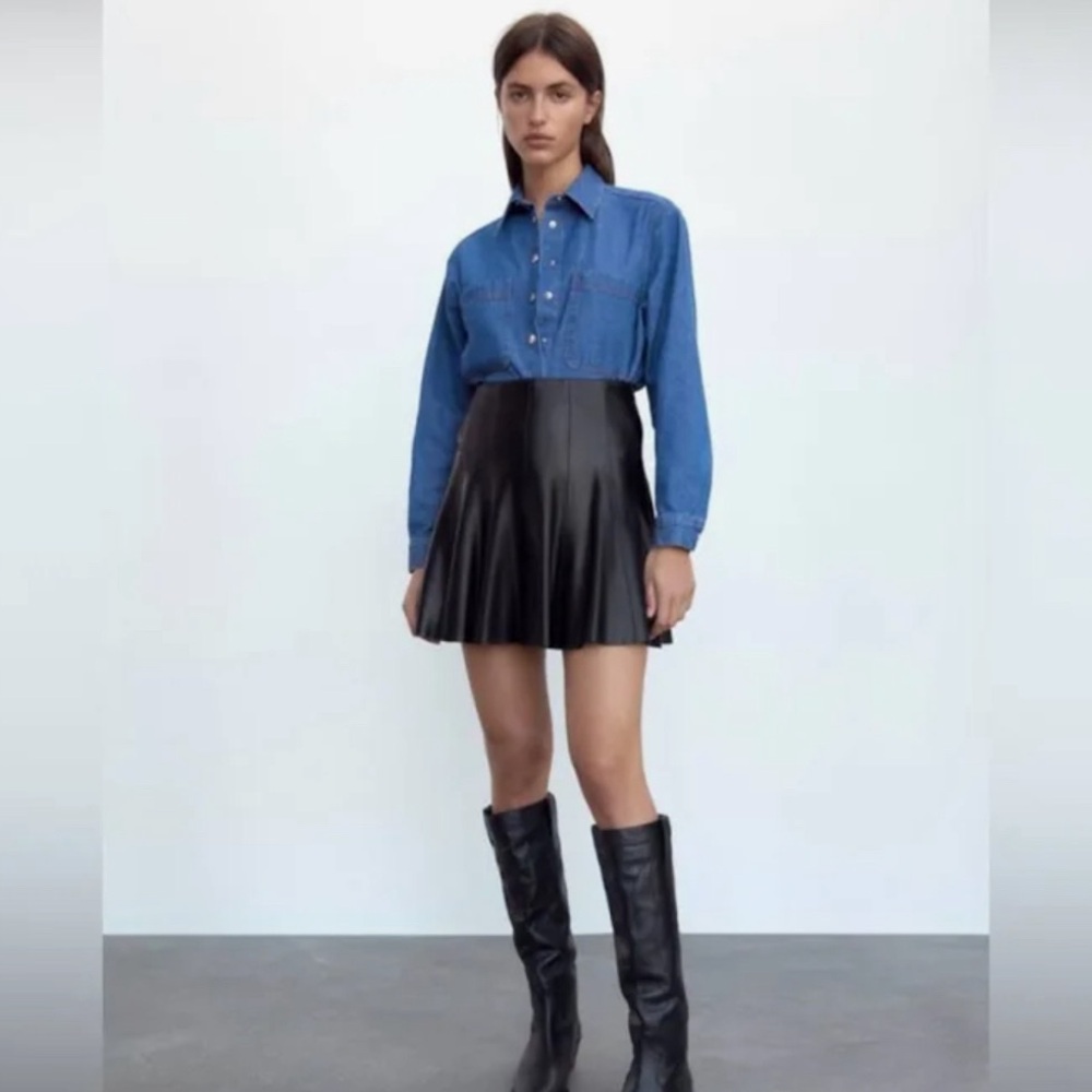 Zara Leather Skirt